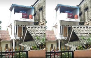 Netizen bingung ada mobil parkir di lantai 3 rumah kecil